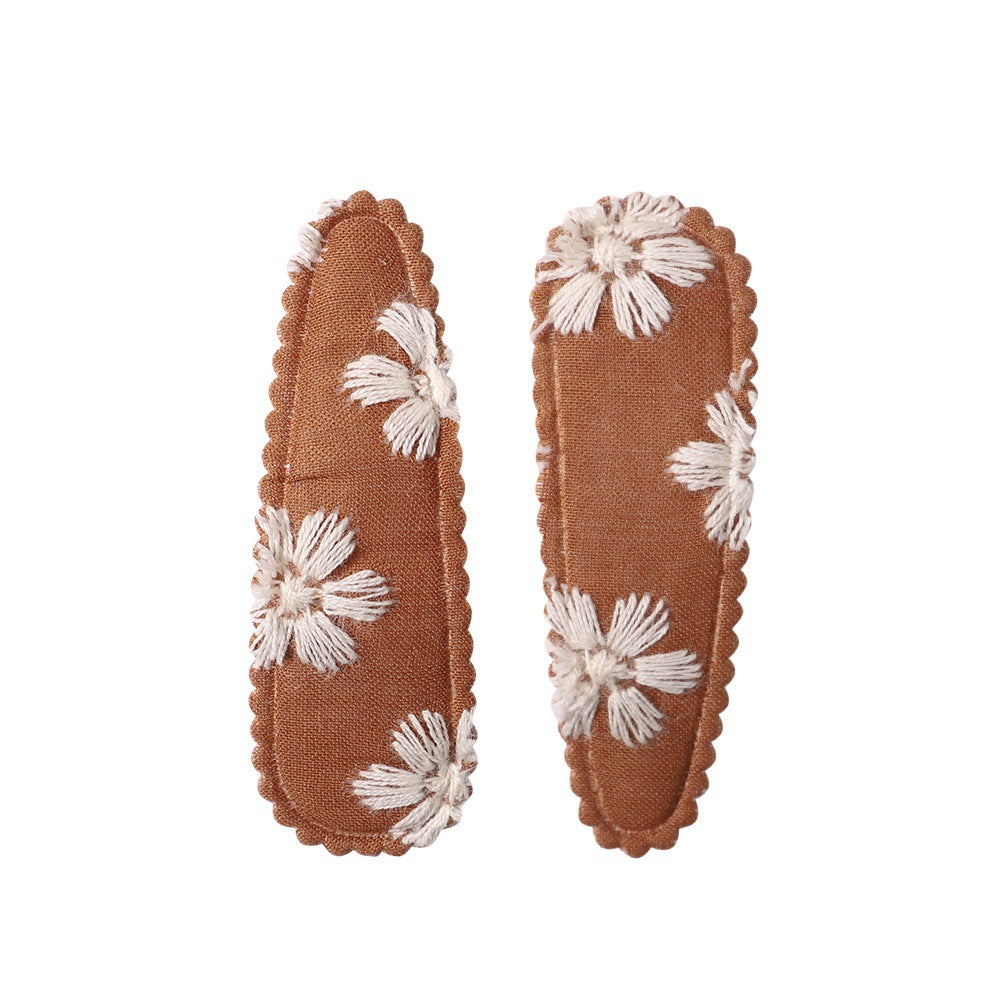 Wholesale Creative Sweet Floral BB Hair Clips